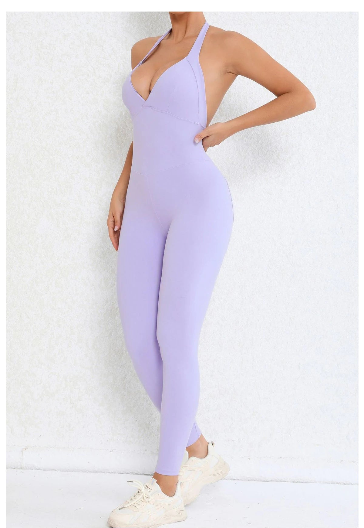 Backless Sculpting Gym Jumpsuit