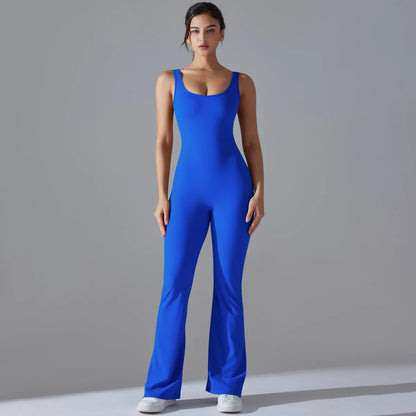 V-Back Sculpting Workout Jumpsuit