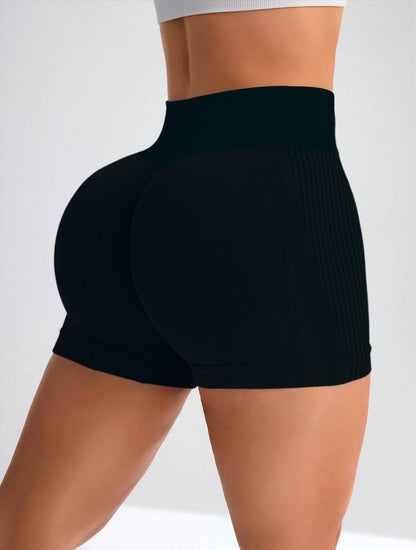 Women's High-Waisted Workout Shorts – Tummy Control Seamless Yoga & Gym Shorts