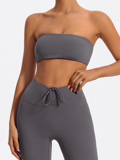 Strapless Two-Piece Workout Set