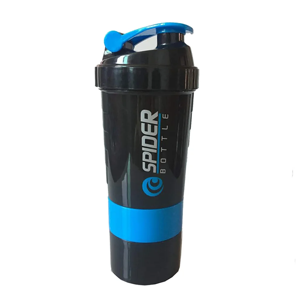3-Layer Protein Shaker Bottle – Leakproof Mixing Cup with Powder Storage for Gym & Fitness