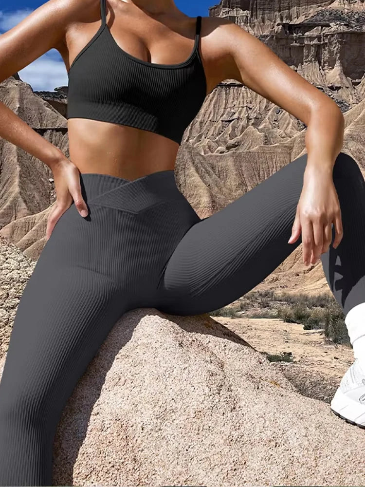 High-Waist Butt Lift Seamless Yoga Leggings