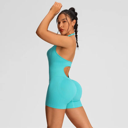 Women’s Summer Fitness Romper Bodysuit