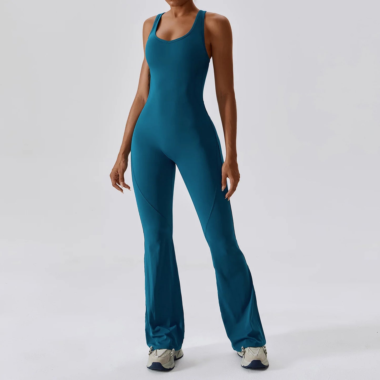 Women's Seamless Fitness Jumpsuit – Stretch One-Piece Yoga & Workout Romper