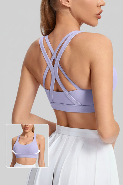 Cross-Back Sculpt Sports Bra