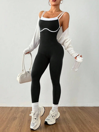 Quick-Dry Sculpting Yoga Bodysuit