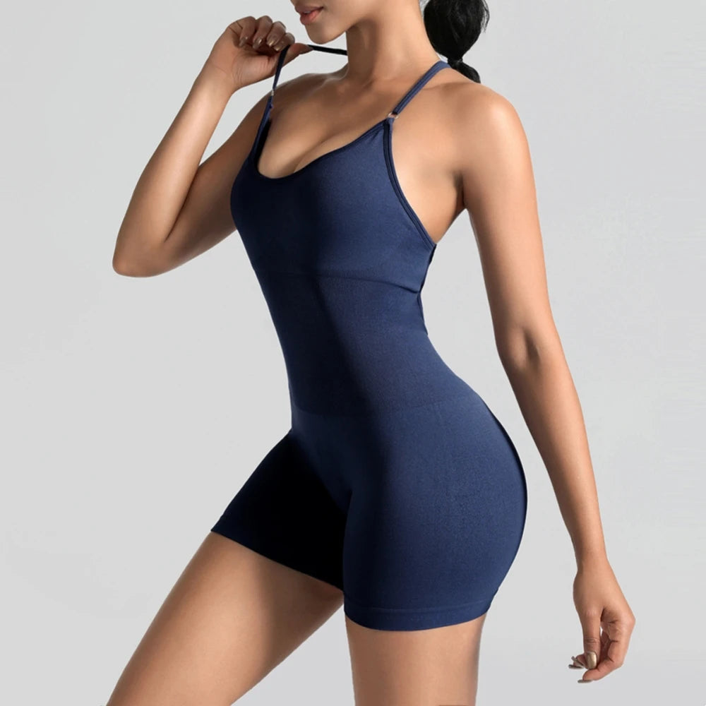 Women’s Activewear Gym Jumpsuit Set