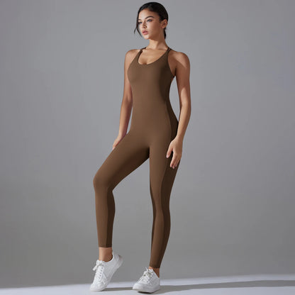 Women’s Backless Scrunch Jumpsuit