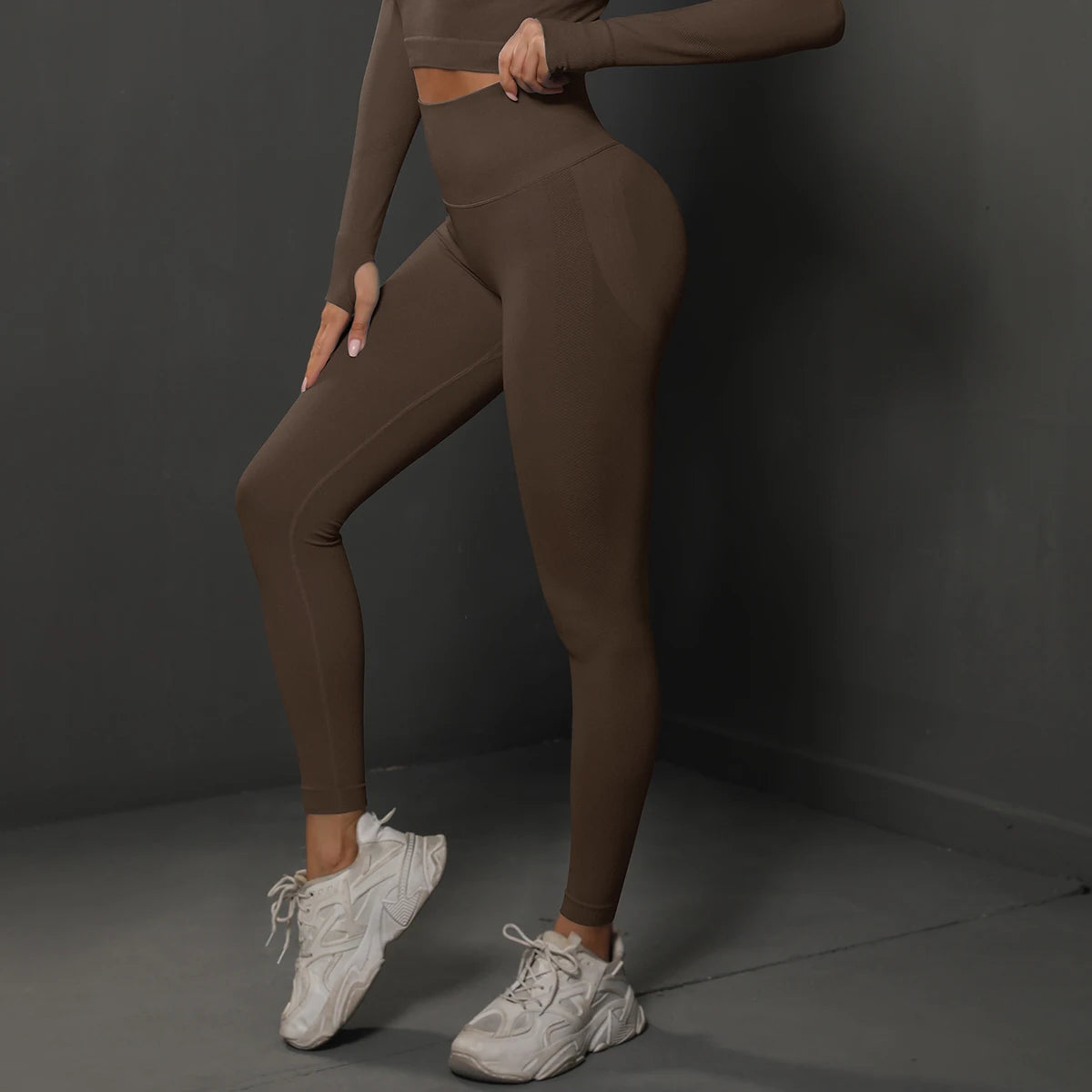 Seamless High-Waist Booty Lift Gym Leggings
