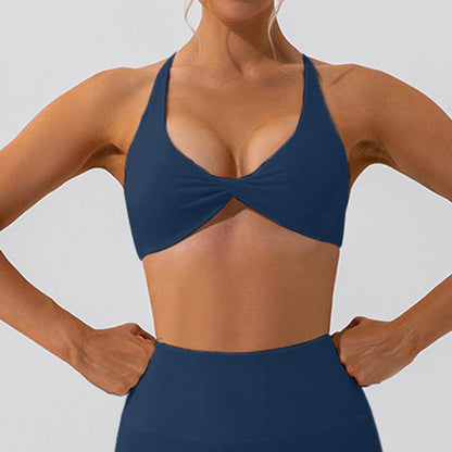 Criss-Cross Back Sports Bra Workout Top