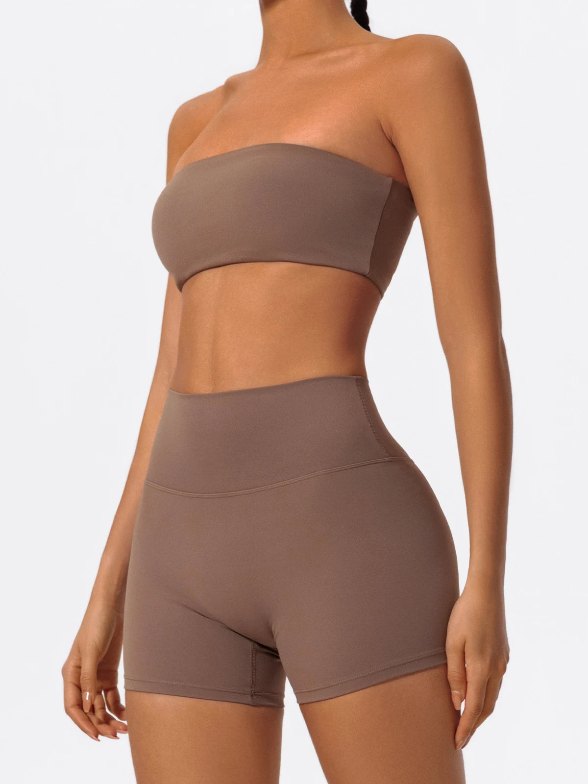 Strapless Two-Piece Workout Set