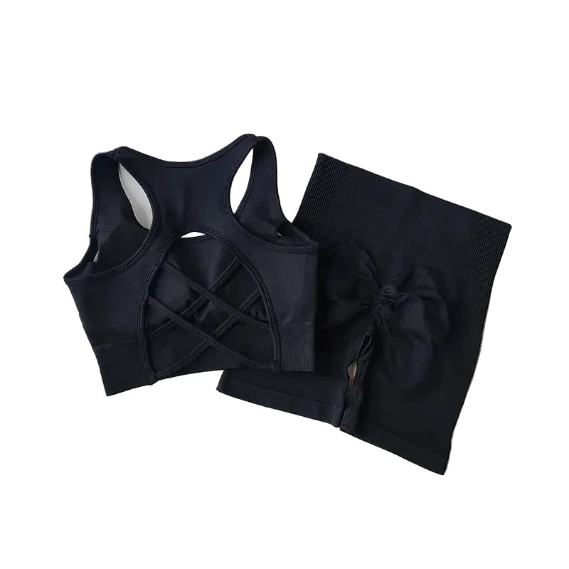 Women’s High-Waist Seamless Workout Set