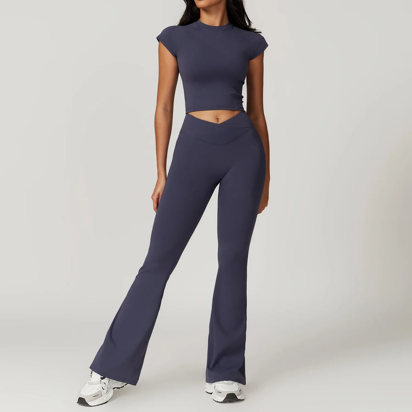 Sculpt & Move 2-Piece Short Sleeve Activewear Set