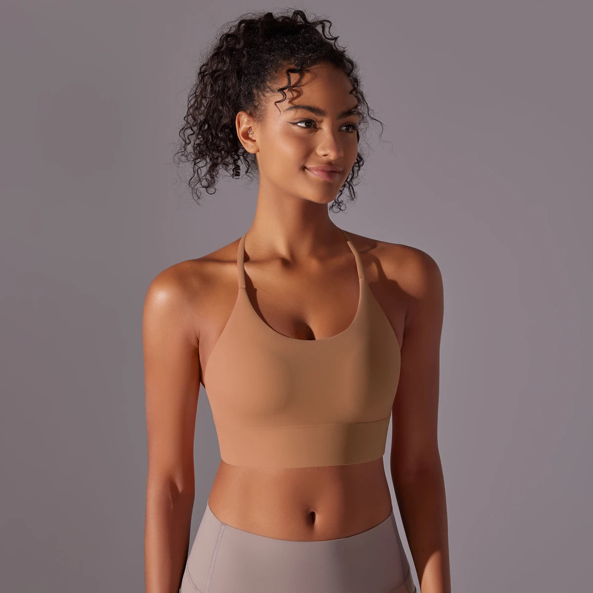 Backless Push-Up Sports Bra with Removable Pads