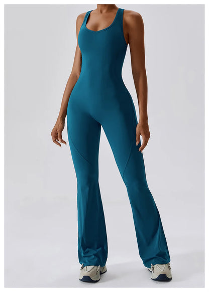 Women's Seamless Fitness Jumpsuit – Stretch One-Piece Yoga & Workout Romper