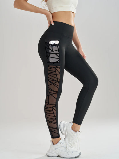 Women's High-Waisted Mesh Pocket Leggings