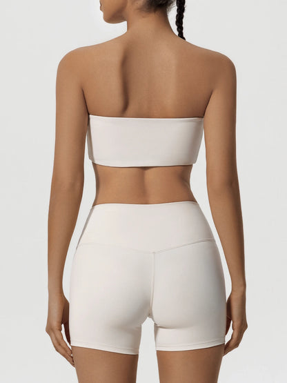 Strapless Two-Piece Workout Set