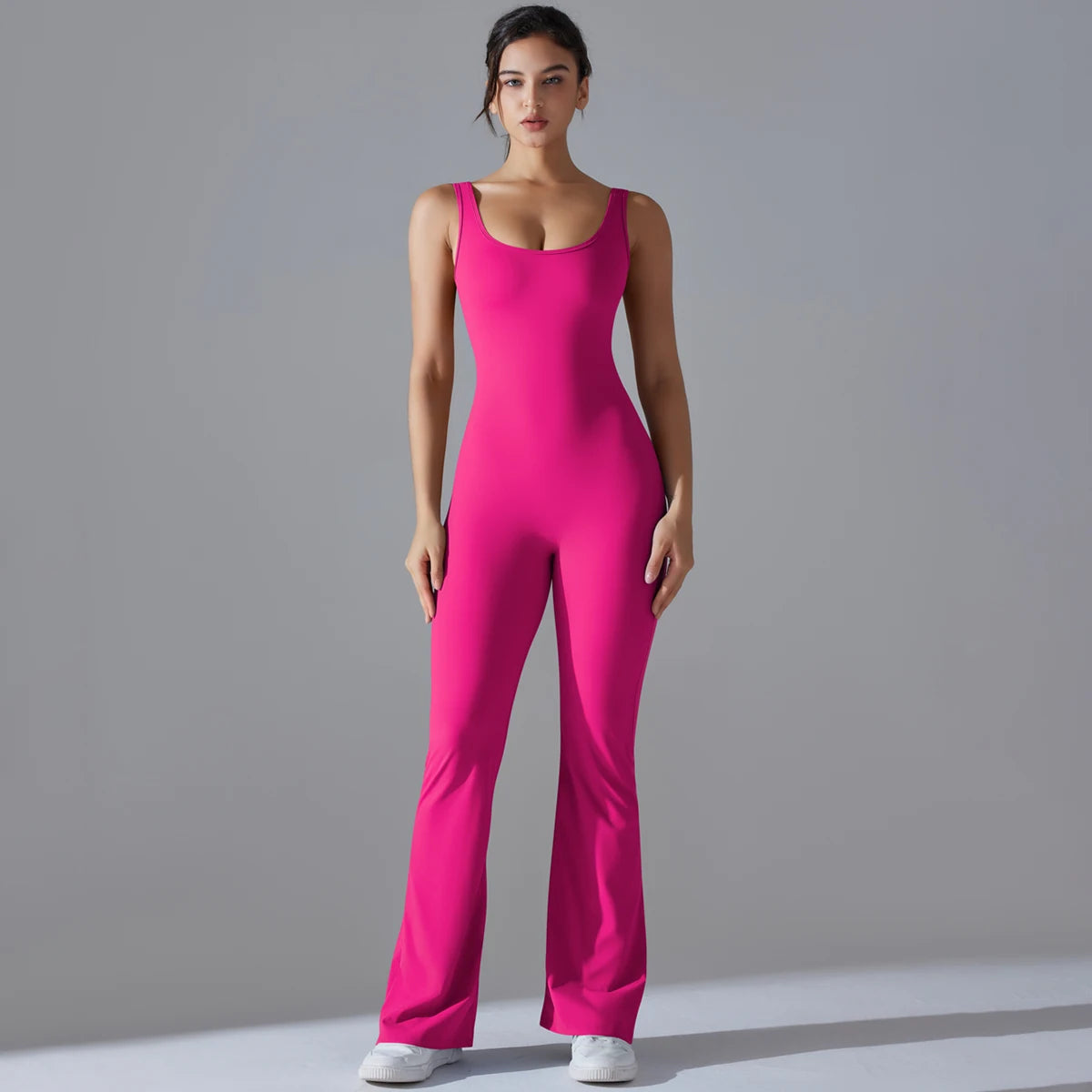V-Back Sculpting Workout Jumpsuit