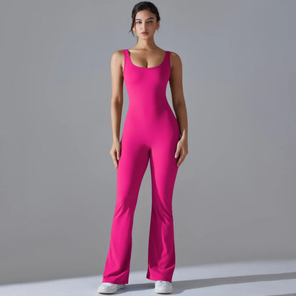V-Back Sculpting Workout Jumpsuit