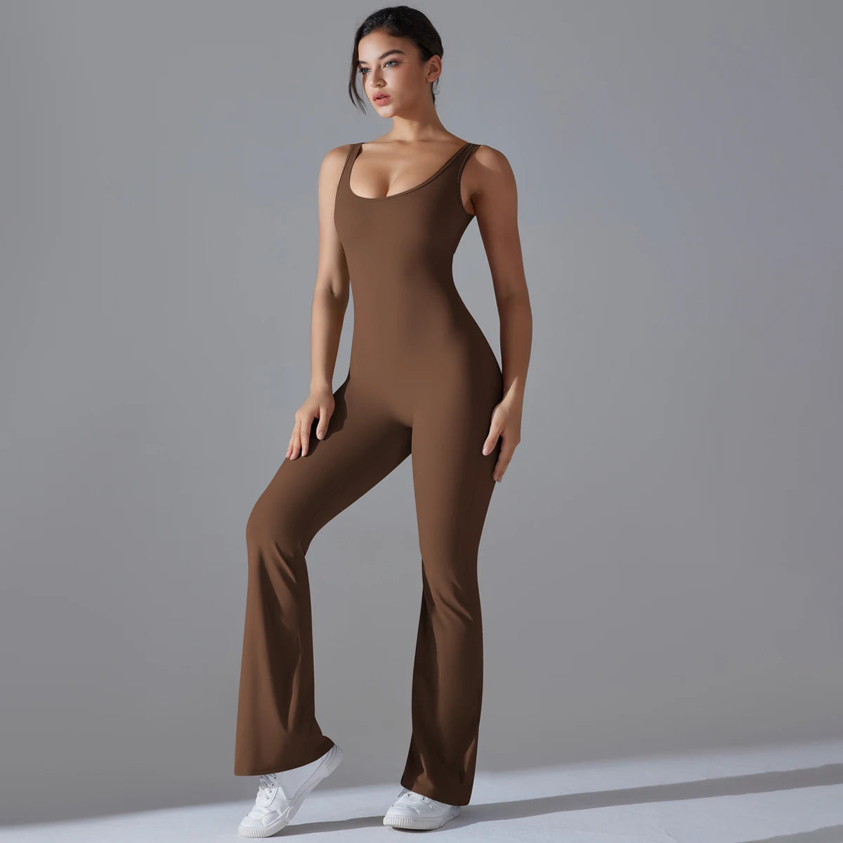 V-Back Sculpting Workout Jumpsuit