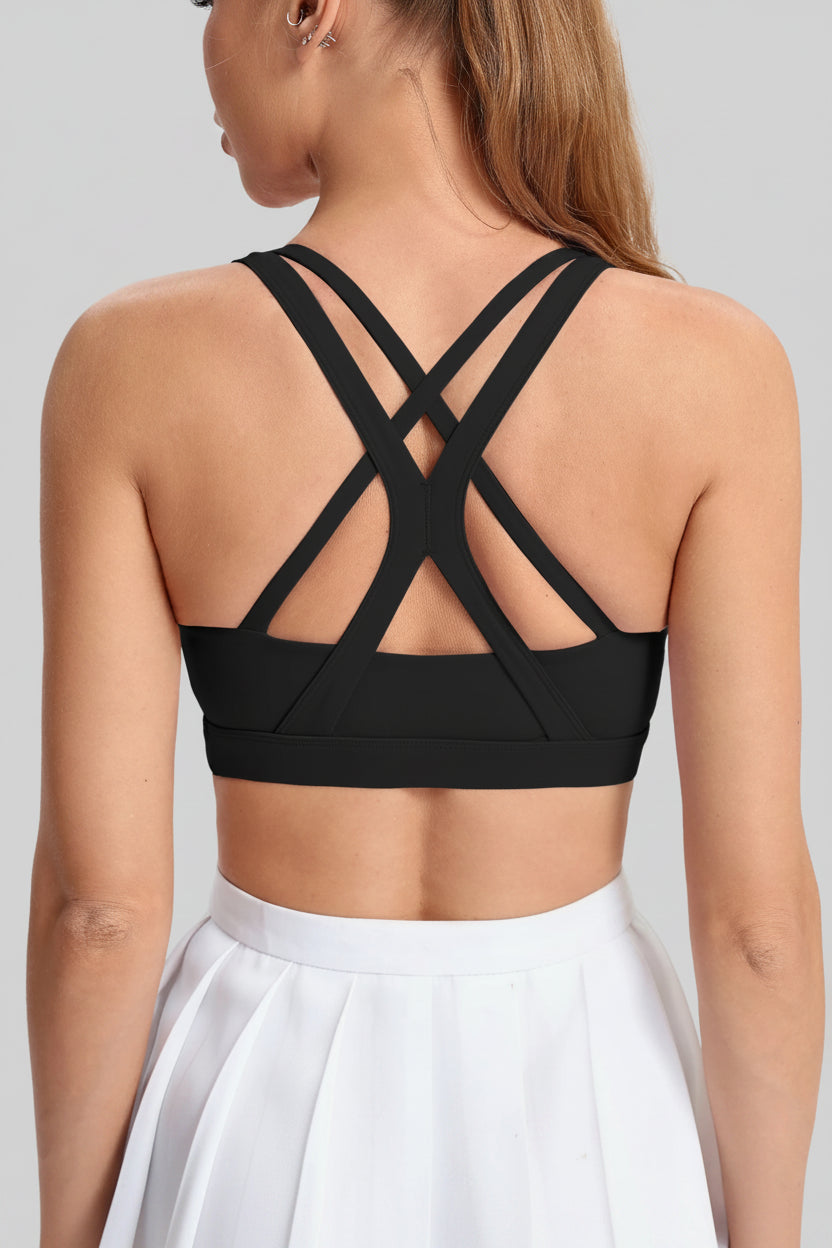 Cross-Back Sculpt Sports Bra