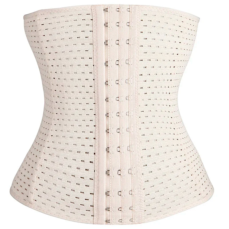 Tummy Control Waist Trainer Corset – Fitness Compression Body Shaper for Women XS–6XL