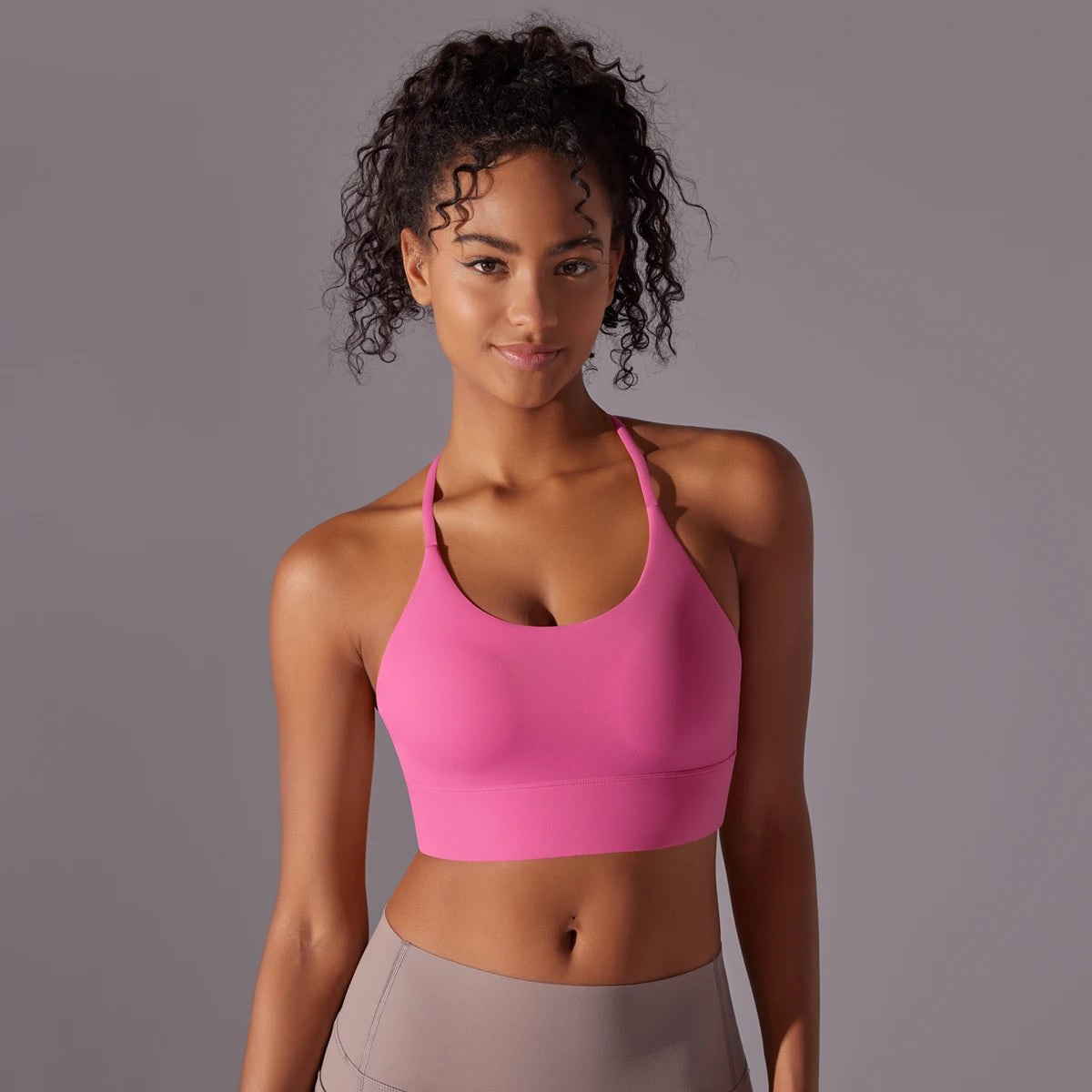 Backless Push-Up Sports Bra with Removable Pads