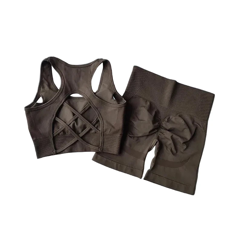 Women’s High-Waist Seamless Workout Set