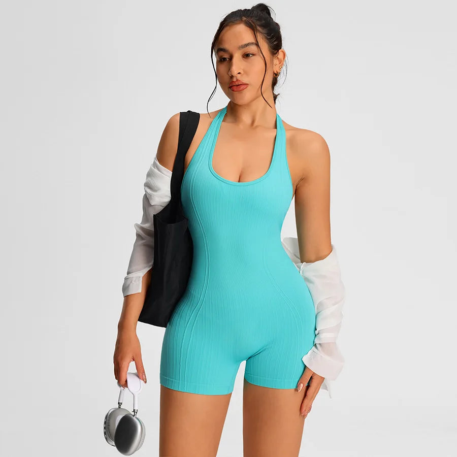 Women’s Summer Fitness Romper Bodysuit