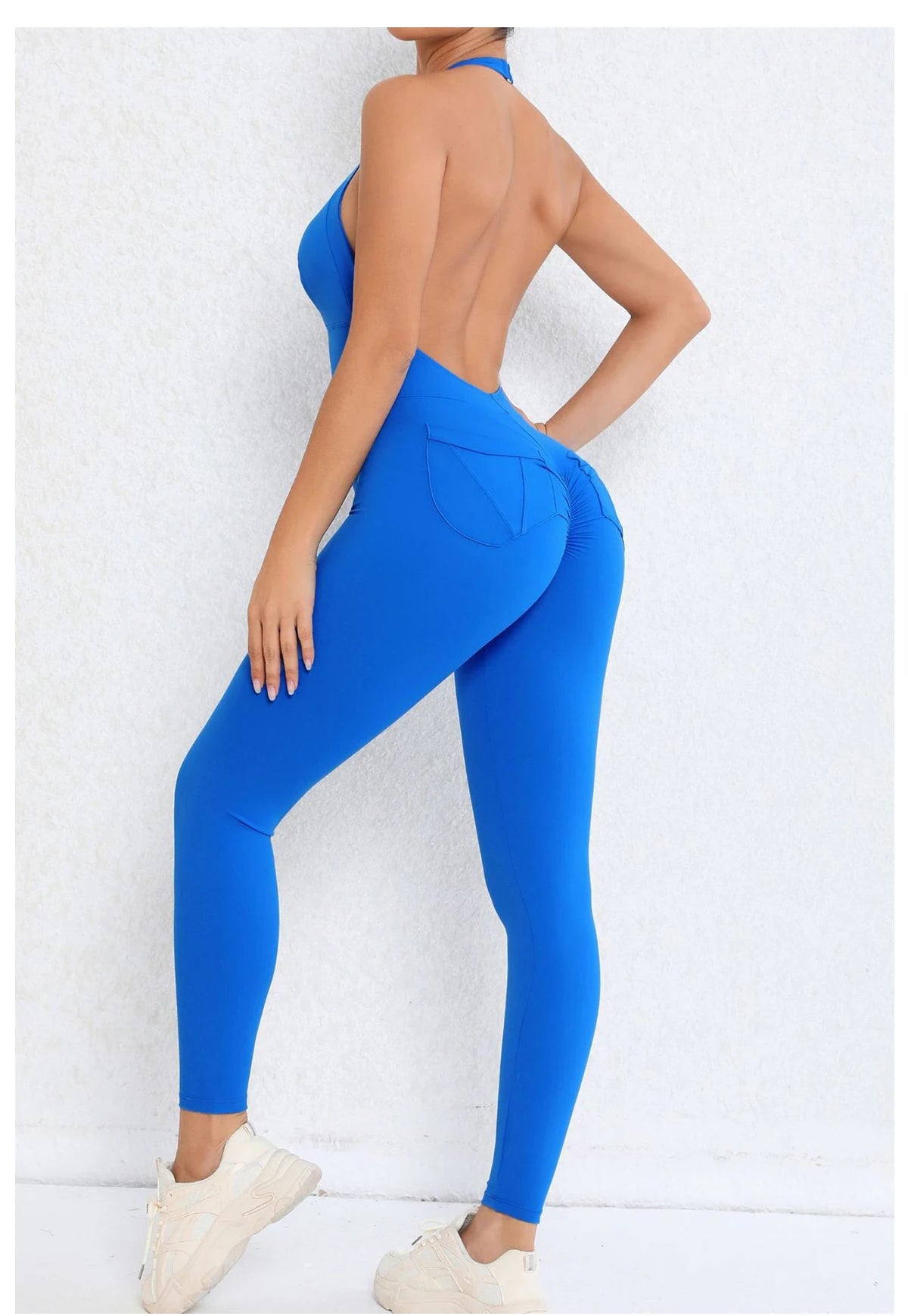 Backless Sculpting Gym Jumpsuit