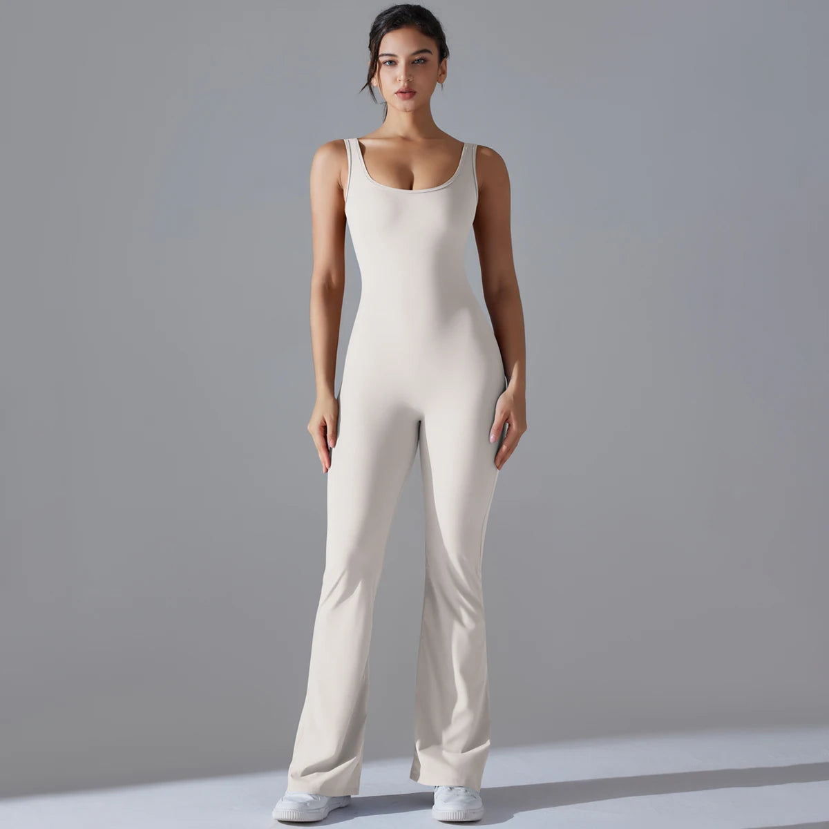 V-Back Sculpting Workout Jumpsuit