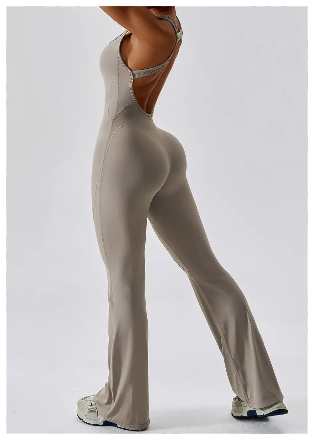 Women's Seamless Fitness Jumpsuit – Stretch One-Piece Yoga & Workout Romper