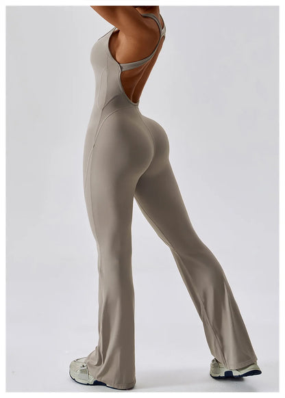 Women's Seamless Fitness Jumpsuit – Stretch One-Piece Yoga & Workout Romper