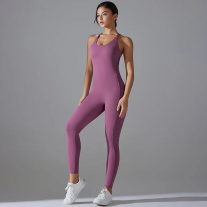 Women’s Backless Scrunch Jumpsuit
