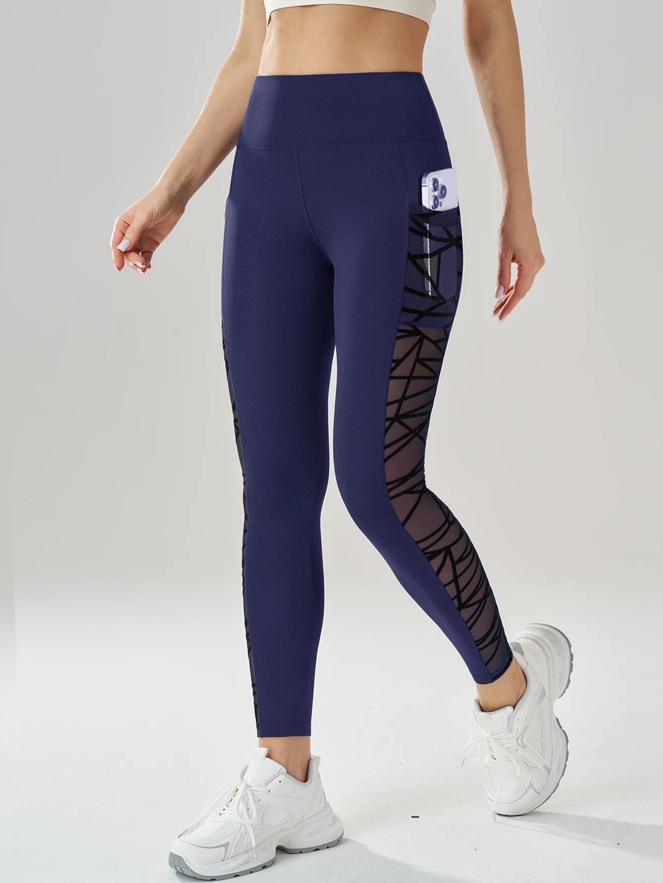 Women's High-Waisted Mesh Pocket Leggings