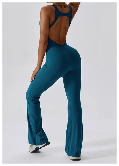 Women's Seamless Fitness Jumpsuit – Stretch One-Piece Yoga & Workout Romper