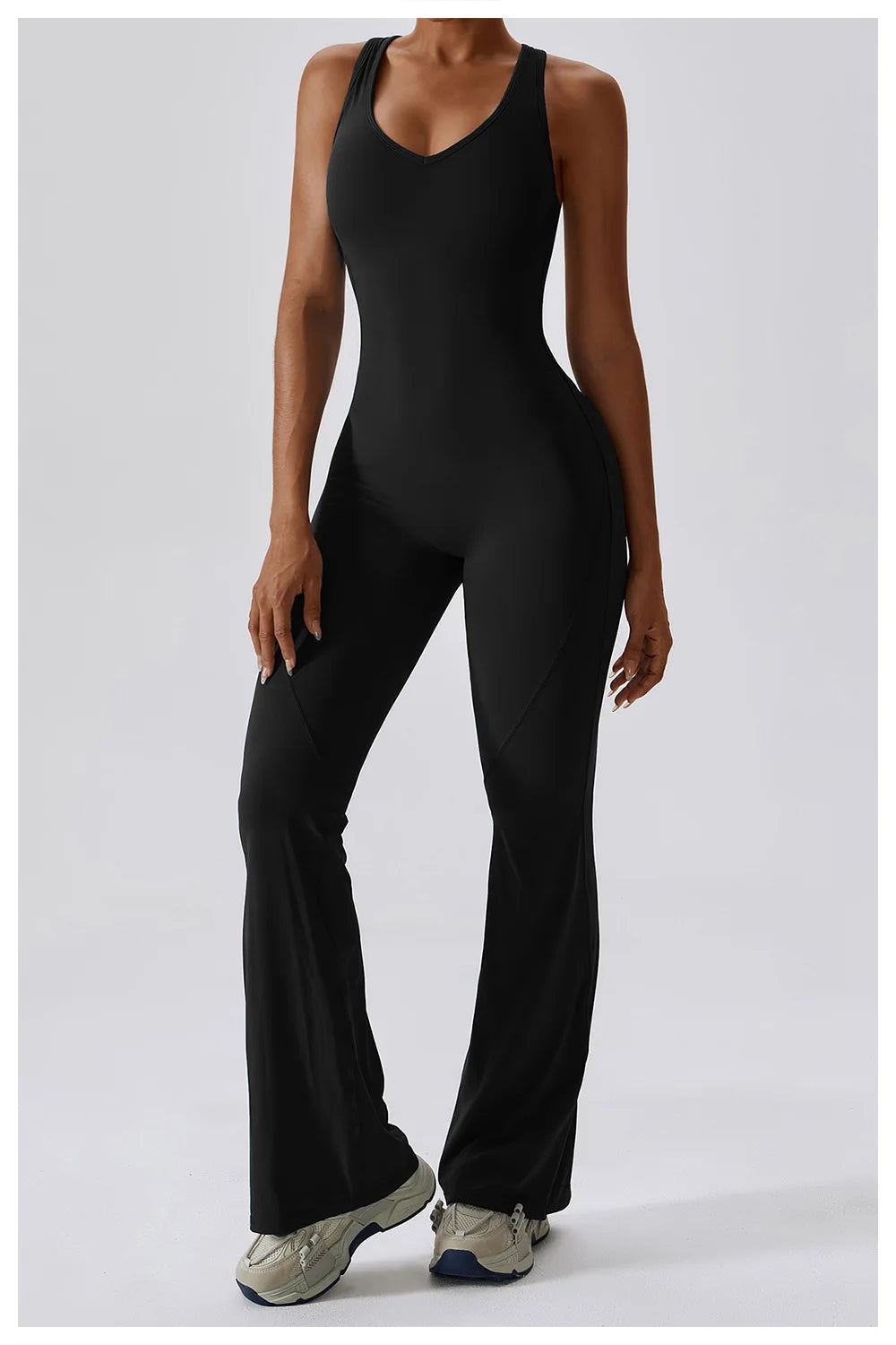 Women's Seamless Fitness Jumpsuit – Stretch One-Piece Yoga & Workout Romper